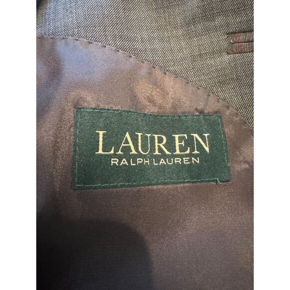 Lauren Ralph Lauren Men’s Blazer Jacket – 100% Wool – Gray – Classic Two-Button - Picture 2 of 10